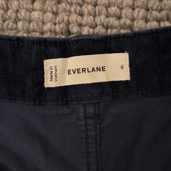 Everlane - The Utility Barrel Pant - Navy Corduroy - Size 6 - Picture 6 of 15